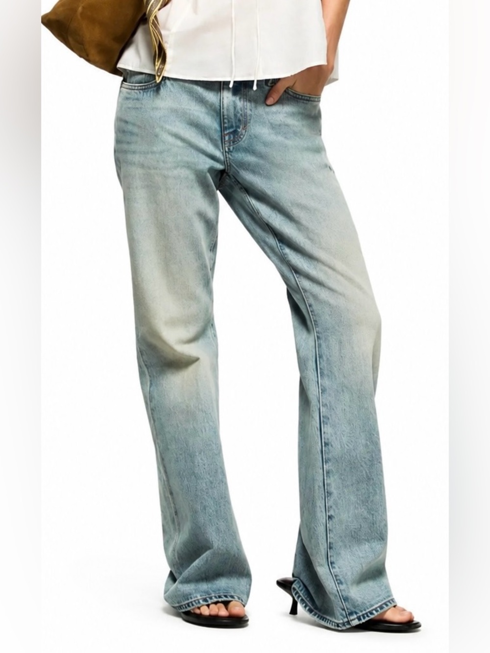 Lucky Brand Low Rise Baggy Flare Jeans Comet Tail 12/31R NWT